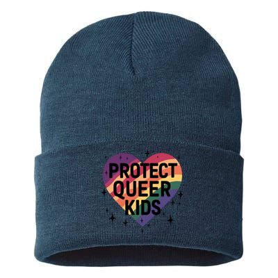 Protect Queer Lgbt Pride Month Sustainable Knit Beanie