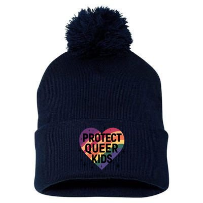 Protect Queer Lgbt Pride Month Pom Pom 12in Knit Beanie