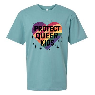 Protect Queer Lgbt Pride Month Sueded Cloud Jersey T-Shirt