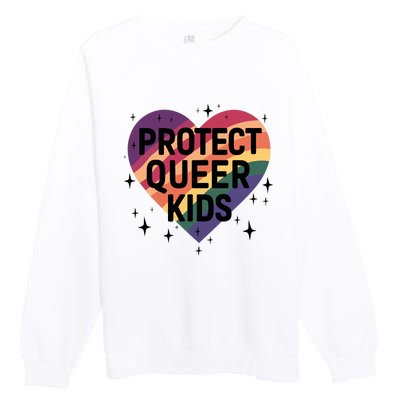 Protect Queer Lgbt Pride Month Premium Crewneck Sweatshirt