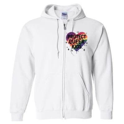 Protect Queer Lgbt Pride Month Full Zip Hoodie