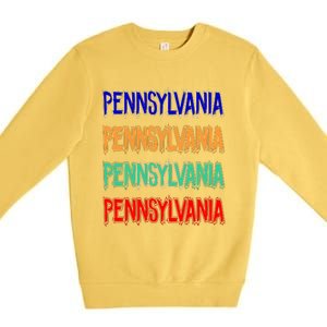 Pennsylvania Quad Logo Premium Crewneck Sweatshirt