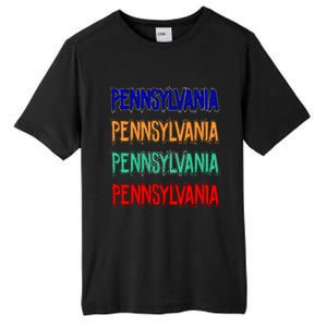 Pennsylvania Quad Logo Tall Fusion ChromaSoft Performance T-Shirt