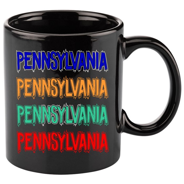Pennsylvania Quad Logo 11oz C Handle Ceramic Mug