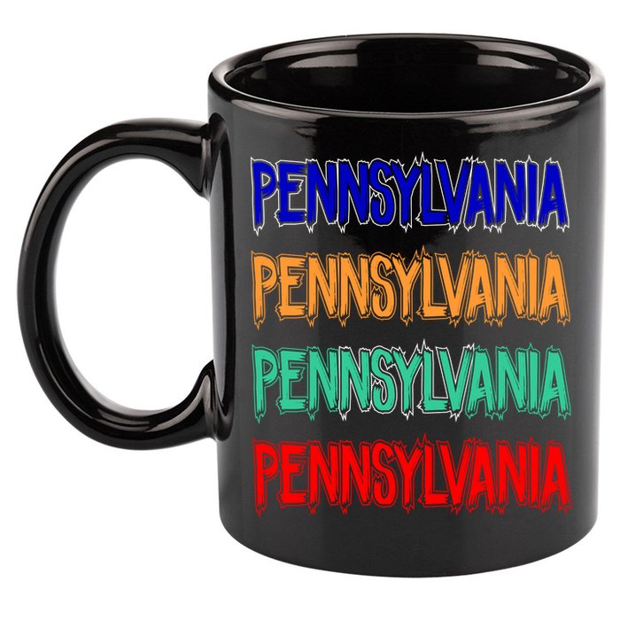 Pennsylvania Quad Logo 11oz C Handle Ceramic Mug