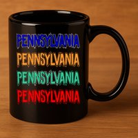 Pennsylvania Quad Logo 11oz C Handle Ceramic Mug