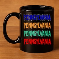 Pennsylvania Quad Logo 11oz C Handle Ceramic Mug