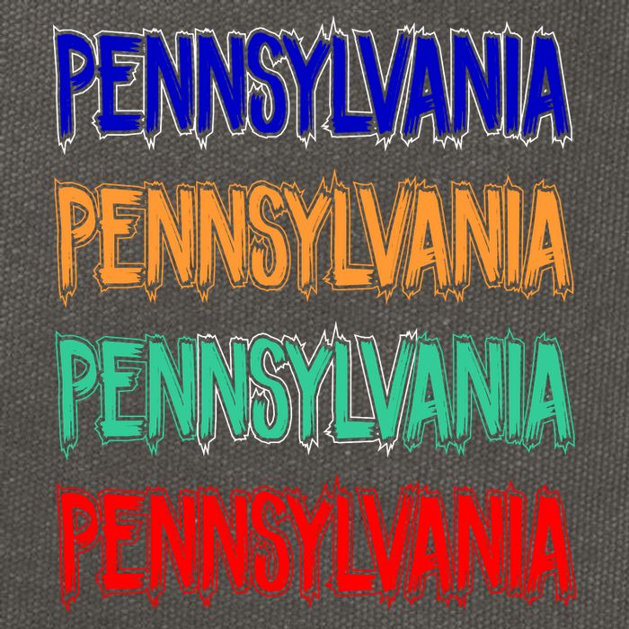 Pennsylvania Quad Logo Cotton Canvas Backpack
