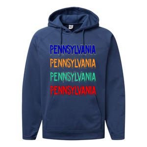 Pennsylvania Quad Logo Performance Fleece Hoodie