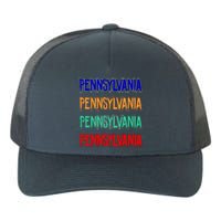 Pennsylvania Quad Logo Yupoong Adult 5-Panel Trucker Hat