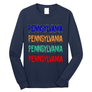 Pennsylvania Quad Logo Long Sleeve Shirt