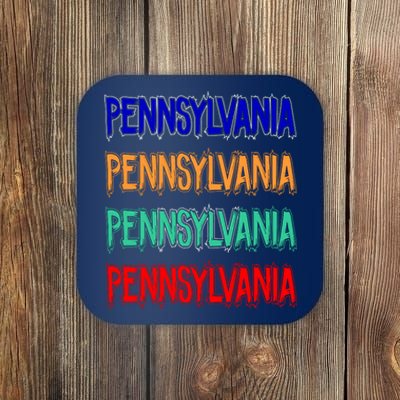 Pennsylvania Quad Logo Coaster