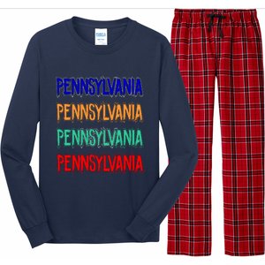 Pennsylvania Quad Logo Long Sleeve Pajama Set