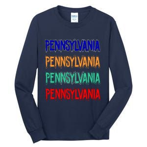 Pennsylvania Quad Logo Tall Long Sleeve T-Shirt