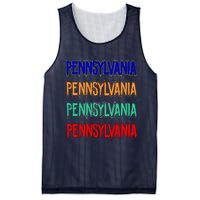 Pennsylvania Quad Logo Mesh Reversible Basketball Jersey Tank