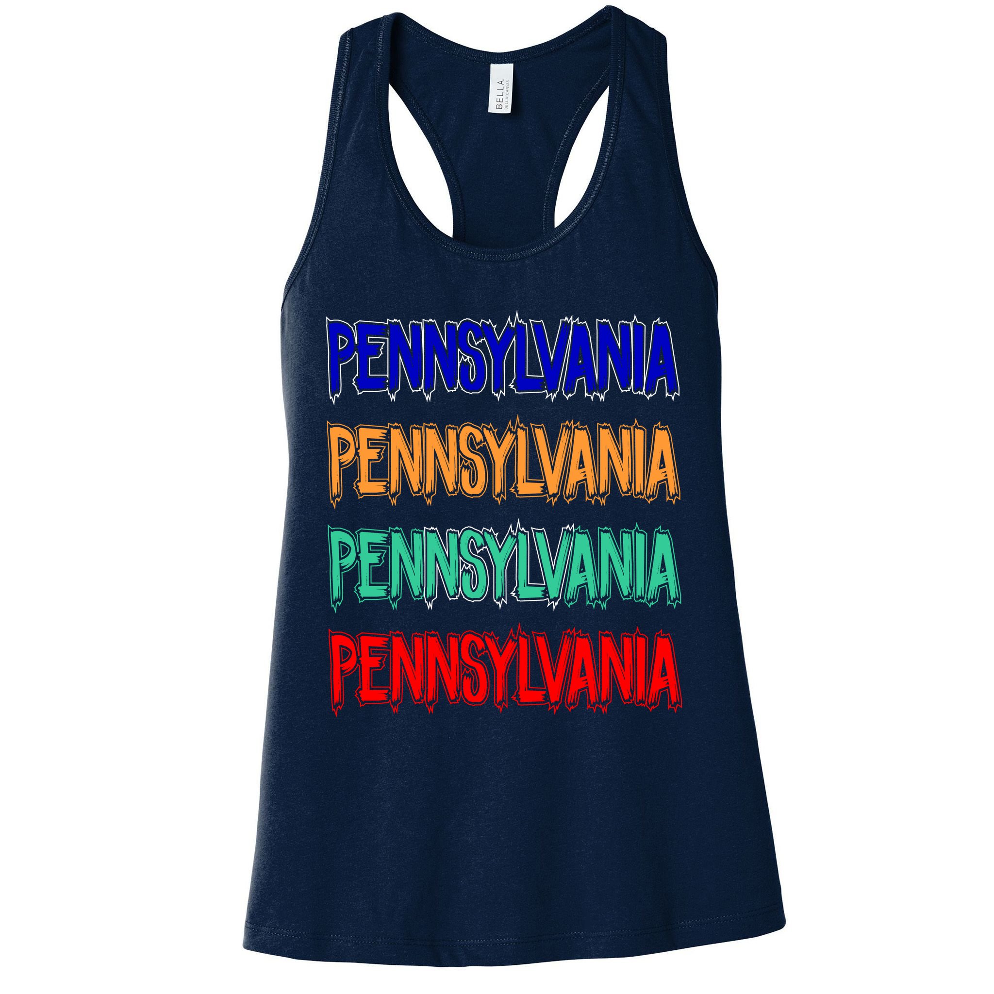 Pennsylvania Quad Logo Womens Tank Top