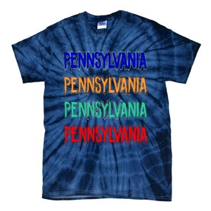 Pennsylvania Quad Logo Tie-Dye T-Shirt