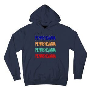 Pennsylvania Quad Logo Tall Hoodie