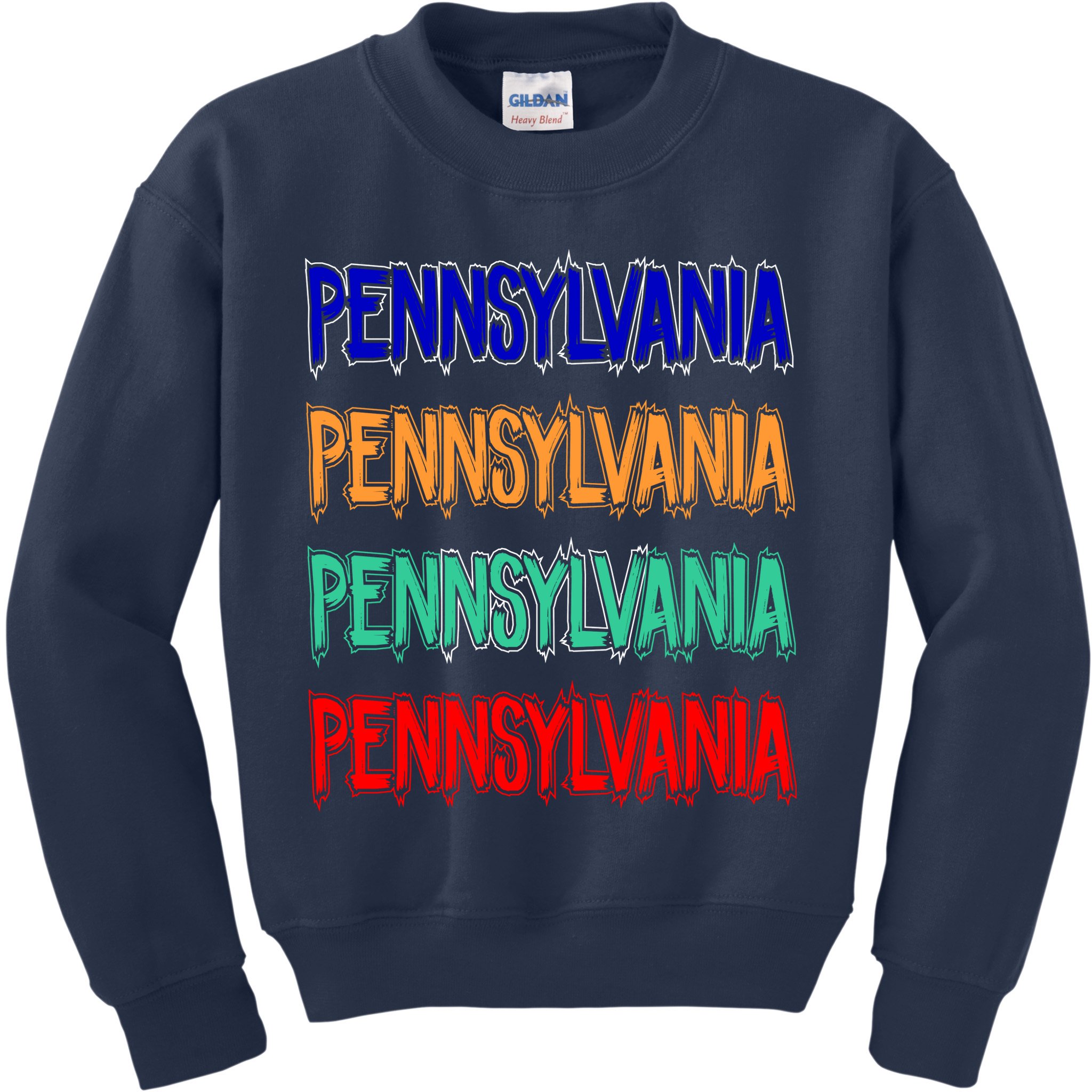Pennsylvania Quad Logo Kids Sweatshirt