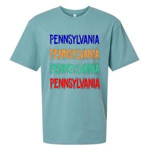 Pennsylvania Quad Logo Sueded Cloud Jersey T-Shirt