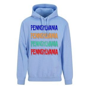 Pennsylvania Quad Logo Unisex Surf Hoodie