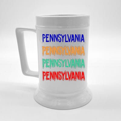 Pennsylvania Quad Logo Beer Stein