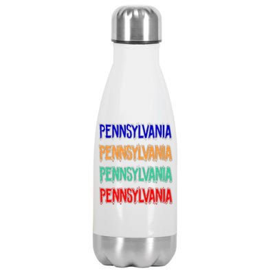 Pennsylvania Quad Logo Stainless Steel Insulated Water Bottle