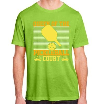 Pickleball Queen Of The Pickleball Court Funny Gift Adult ChromaSoft Performance T-Shirt