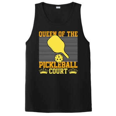 Pickleball Queen Of The Pickleball Court Funny Gift PosiCharge Competitor Tank