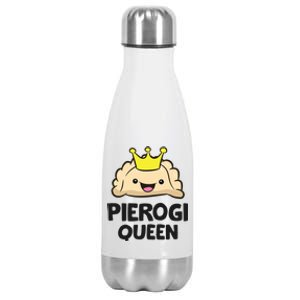 Pierogi Queen Polish Pierogi Gift Stainless Steel Insulated Water Bottle