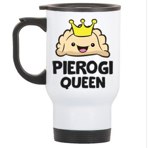 Pierogi Queen Polish Pierogi Gift Stainless Steel Travel Mug