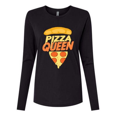 Pizza Queen Womens Cotton Relaxed Long Sleeve T-Shirt