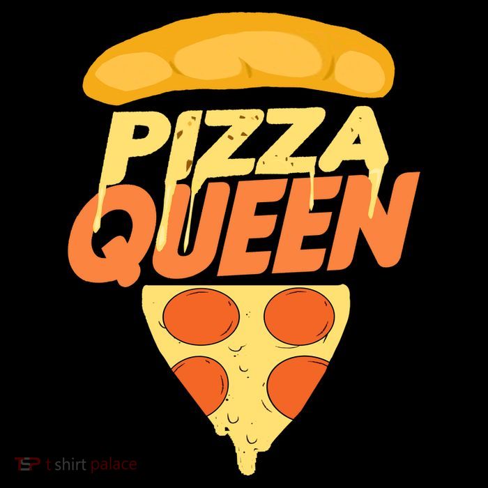 Pizza Queen Drawstring Bag