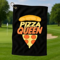 Pizza Queen Golf Towel