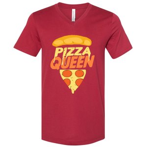 Pizza Queen V-Neck T-Shirt