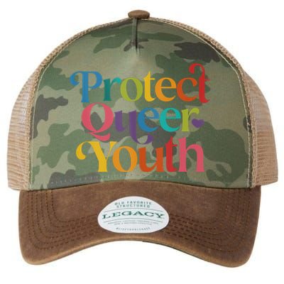 Protect Queer Protect Queer Lgbtq Legacy Tie Dye Trucker Hat