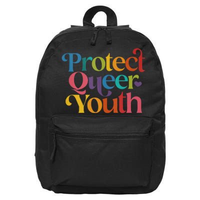 Protect Queer Protect Queer Lgbtq 16 in Basic Backpack