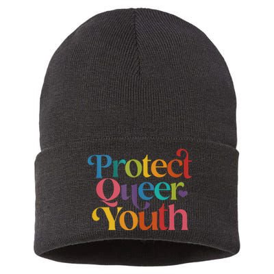 Protect Queer Protect Queer Lgbtq Sustainable Knit Beanie