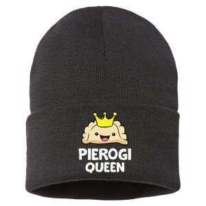 Pierogi Queen Polish Pierogi Funny Pierogi Sustainable Knit Beanie