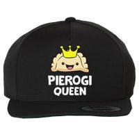 Pierogi Queen Polish Pierogi Funny Pierogi Wool Snapback Cap