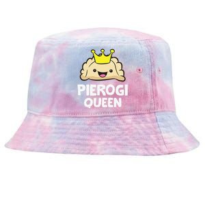 Pierogi Queen Polish Pierogi Funny Pierogi Tie-Dyed Bucket Hat