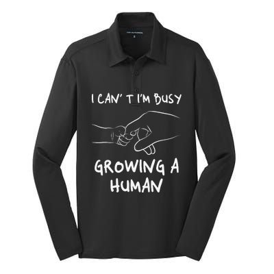 Pregnancy Quote Pregnant Mom Mama Future Mom Quotes Funny Silk Touch Performance Long Sleeve Polo