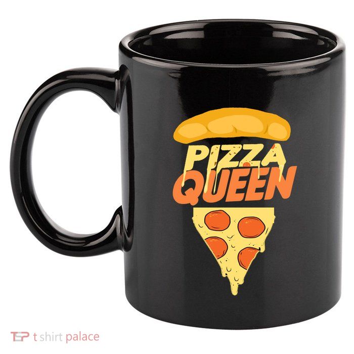 Pizza Queen 11oz C Handle Ceramic Mug