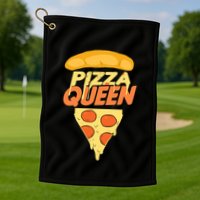 Pizza Queen Golf Towel