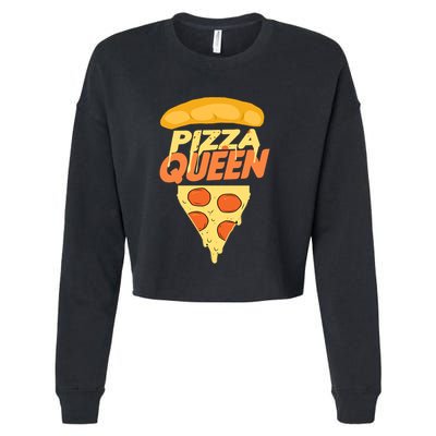 Pizza Queen Cropped Pullover Crew