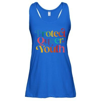 Protect Queer Pride Lgbtq Ladies Essential Flowy Tank