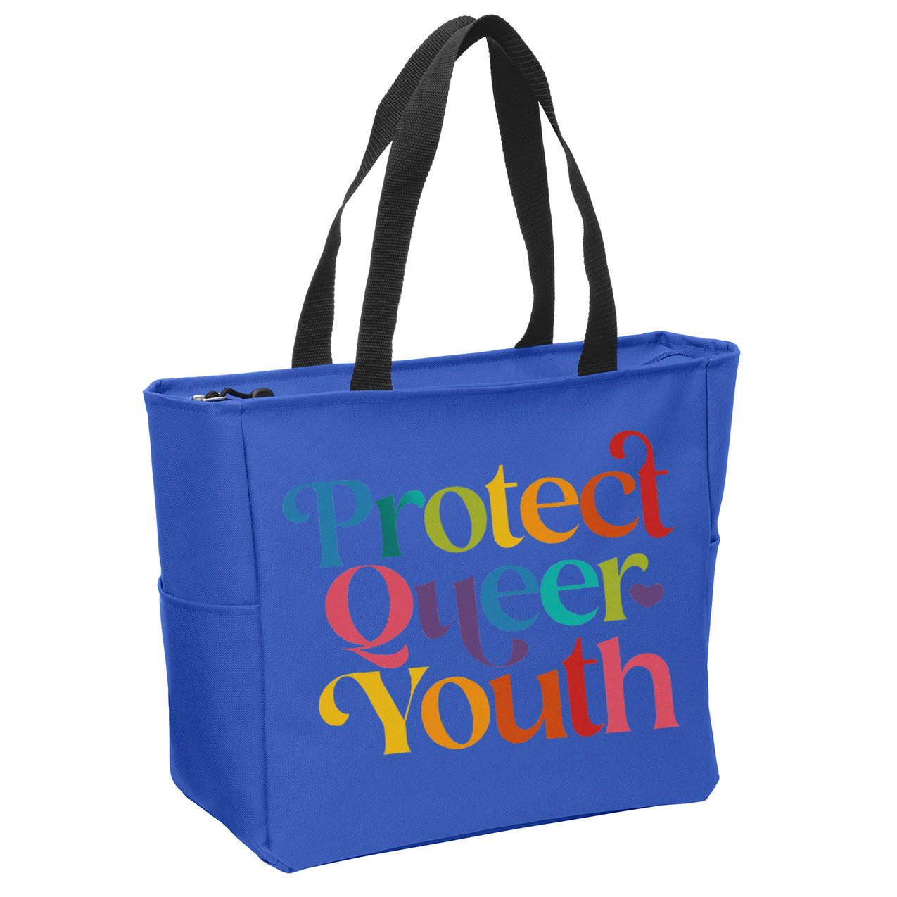 Protect Queer Pride Lgbtq Zip Tote Bag
