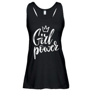  Power Queen! Strong Feminist Gift Birthday Present Ladies Essential Flowy Tank