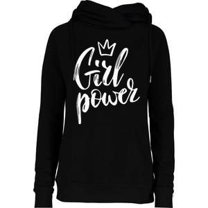  Power Queen! Strong Feminist Gift Birthday Present Womens Funnel Neck Pullover Hood