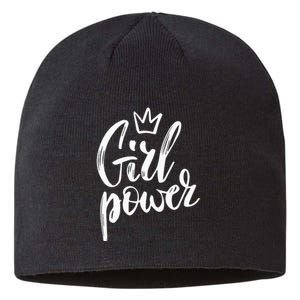  Power Queen! Strong Feminist Gift Birthday Present Sustainable Beanie